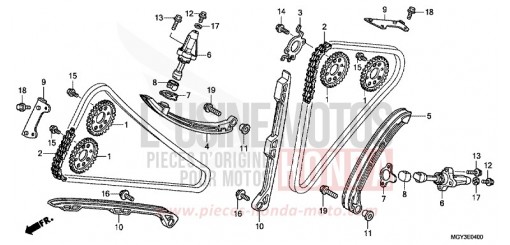 CAM CHAIN/TENSIONER VFR800XD de 2013